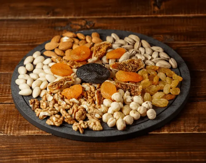 Dry fruits and saffron